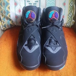 Air Jordan Retro 8's Aquas Size 11.5 Men Basketbal